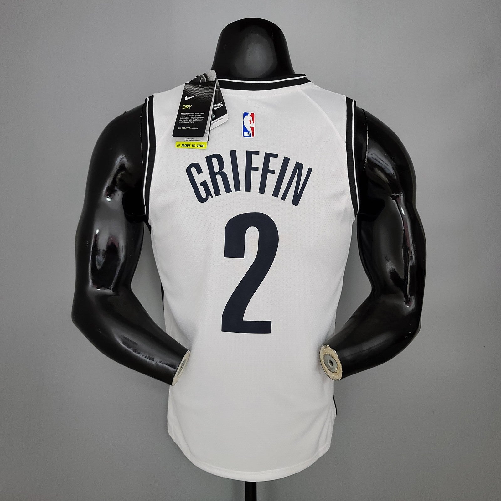 Griffin#2 Brooklyn Nets White Nba Jersey