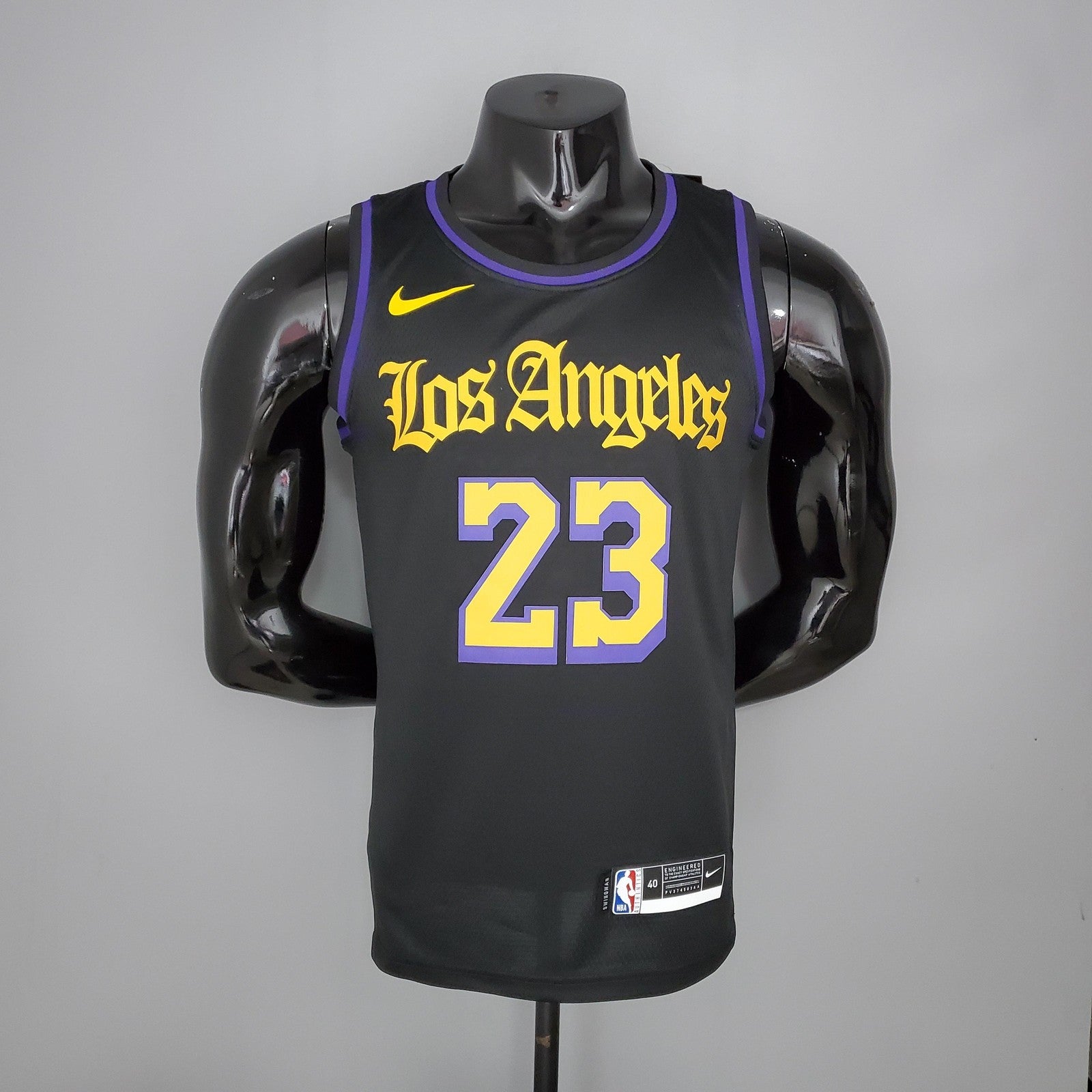 2021 James#23 Los Angeles Lakers Black Latin Black Nba Jersey