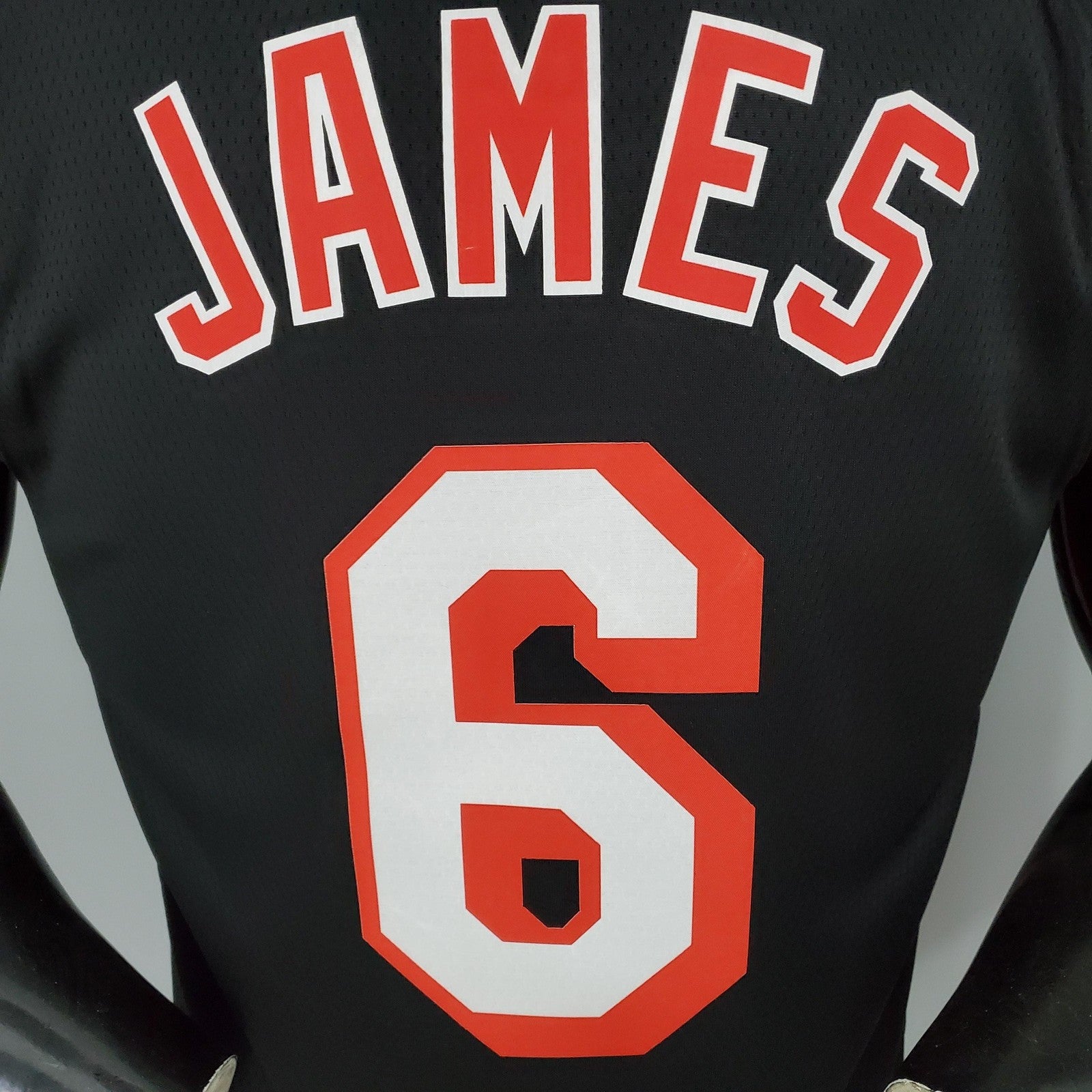 2018 James#6 Heat Retro Night Black Nba Jersey
