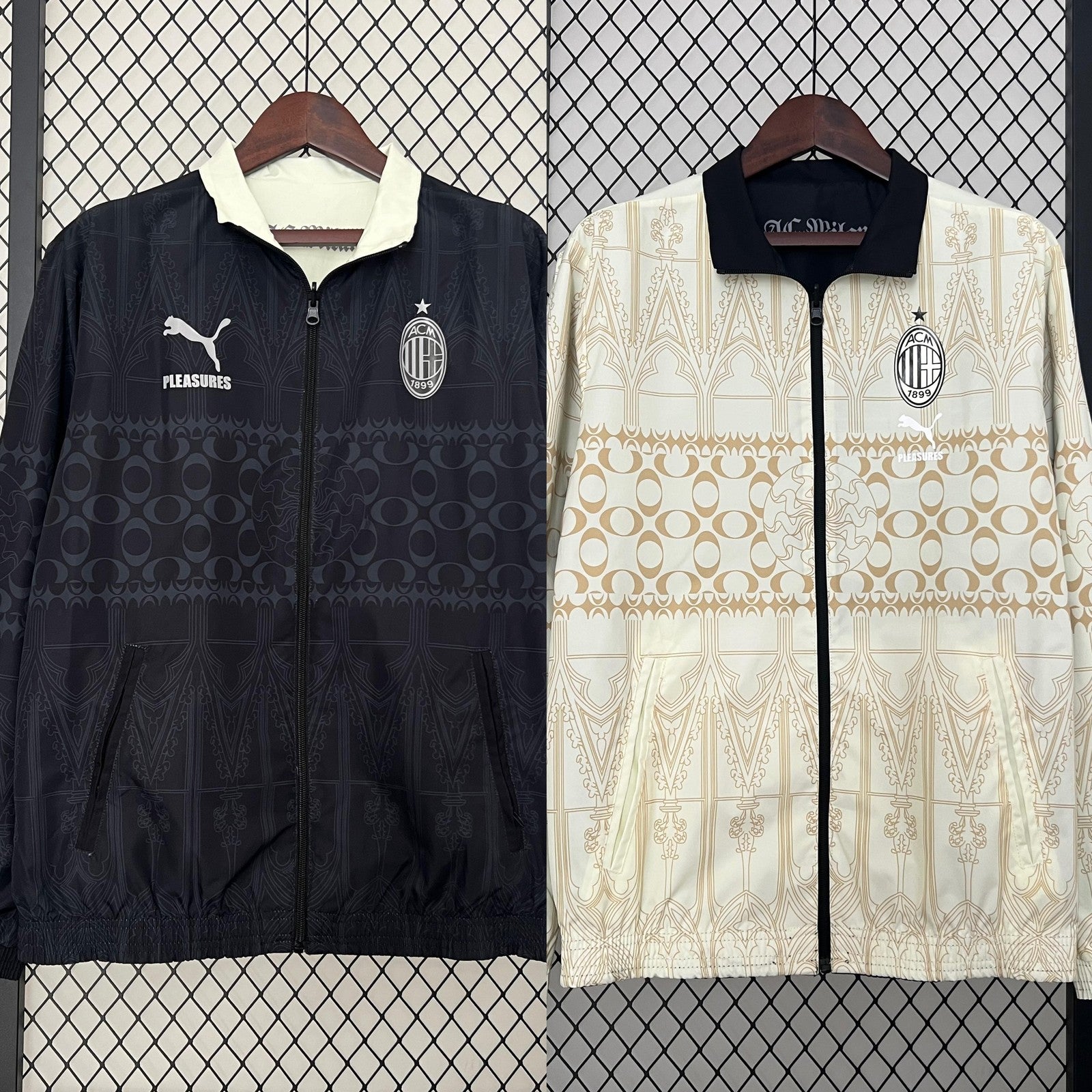 24 25 Ac Milan Trench Coat Reversible