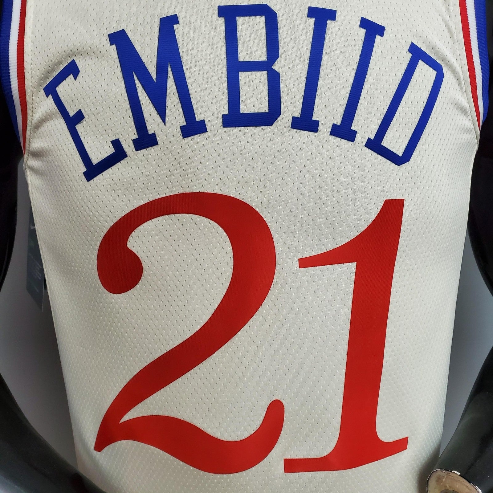 2020 Philadelphia 76ers Embiid#21 City Limited Edition Beige