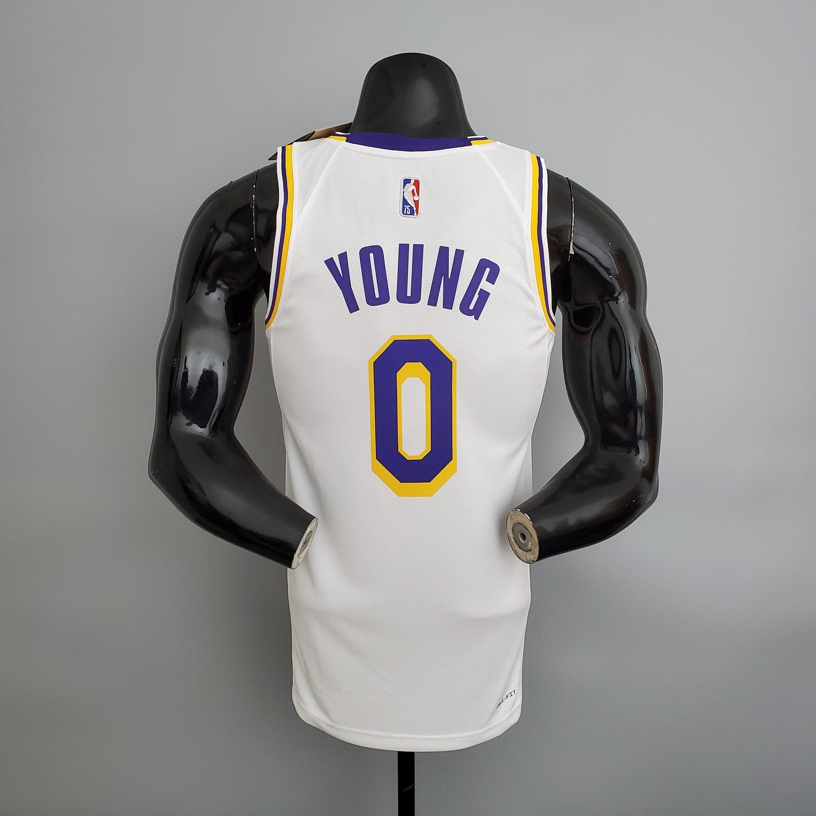 75th Anniversary Lakers White Nba Jersey