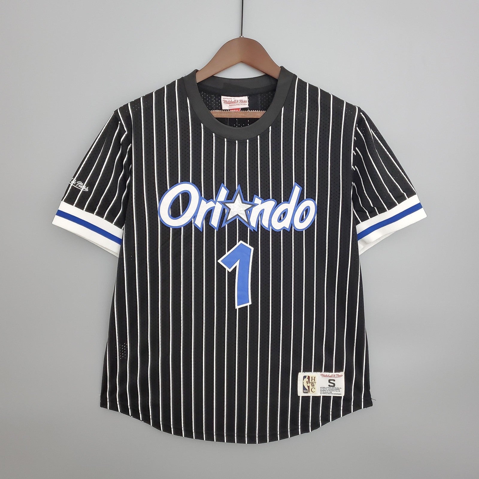 Mitchellness Magic Black No 1 Mcgrady Retro Mesh Short Sleeve
