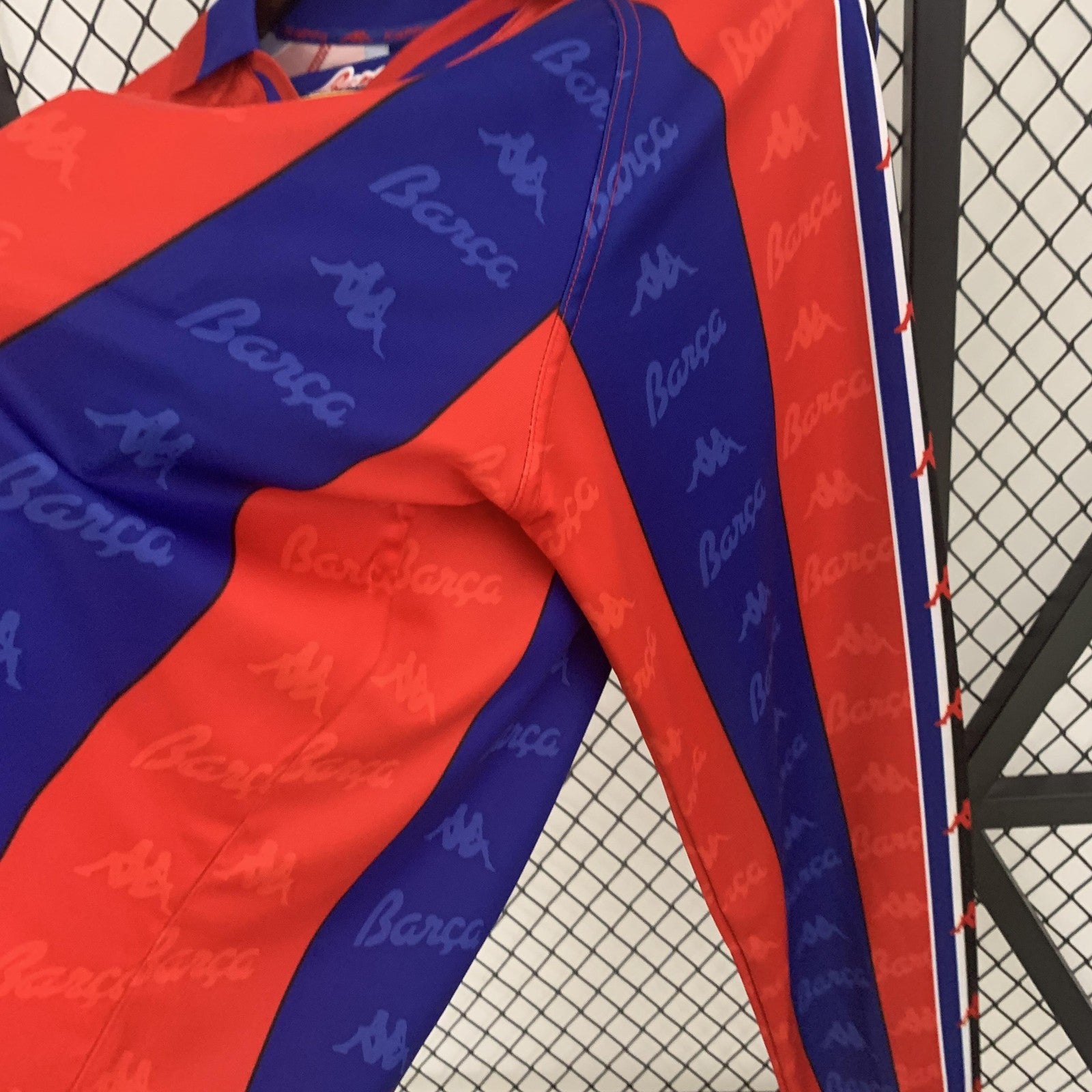 Retro Long Sleeve Barcelona 96 97 Home