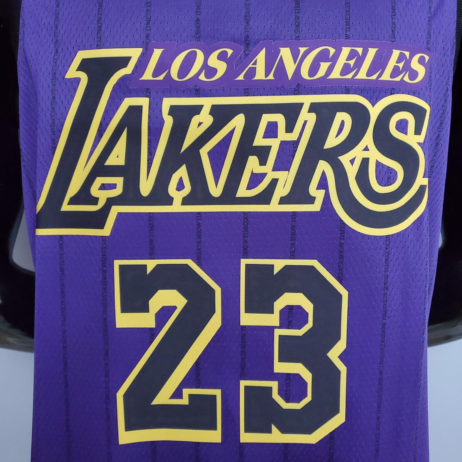 James #23 Lakers Round Neck Purple Nba Jersey Nike Connect Recognition