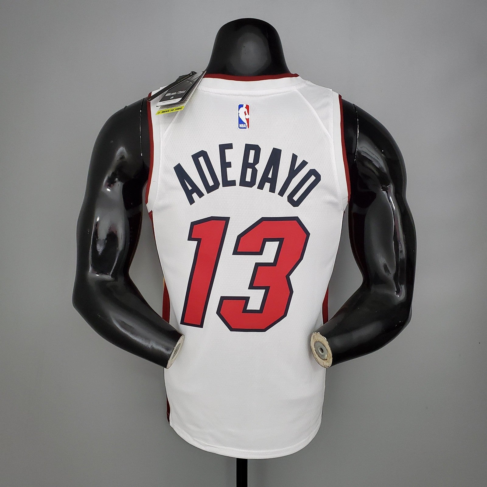 Miami Heat Adebayo#13 White Nba Jersey