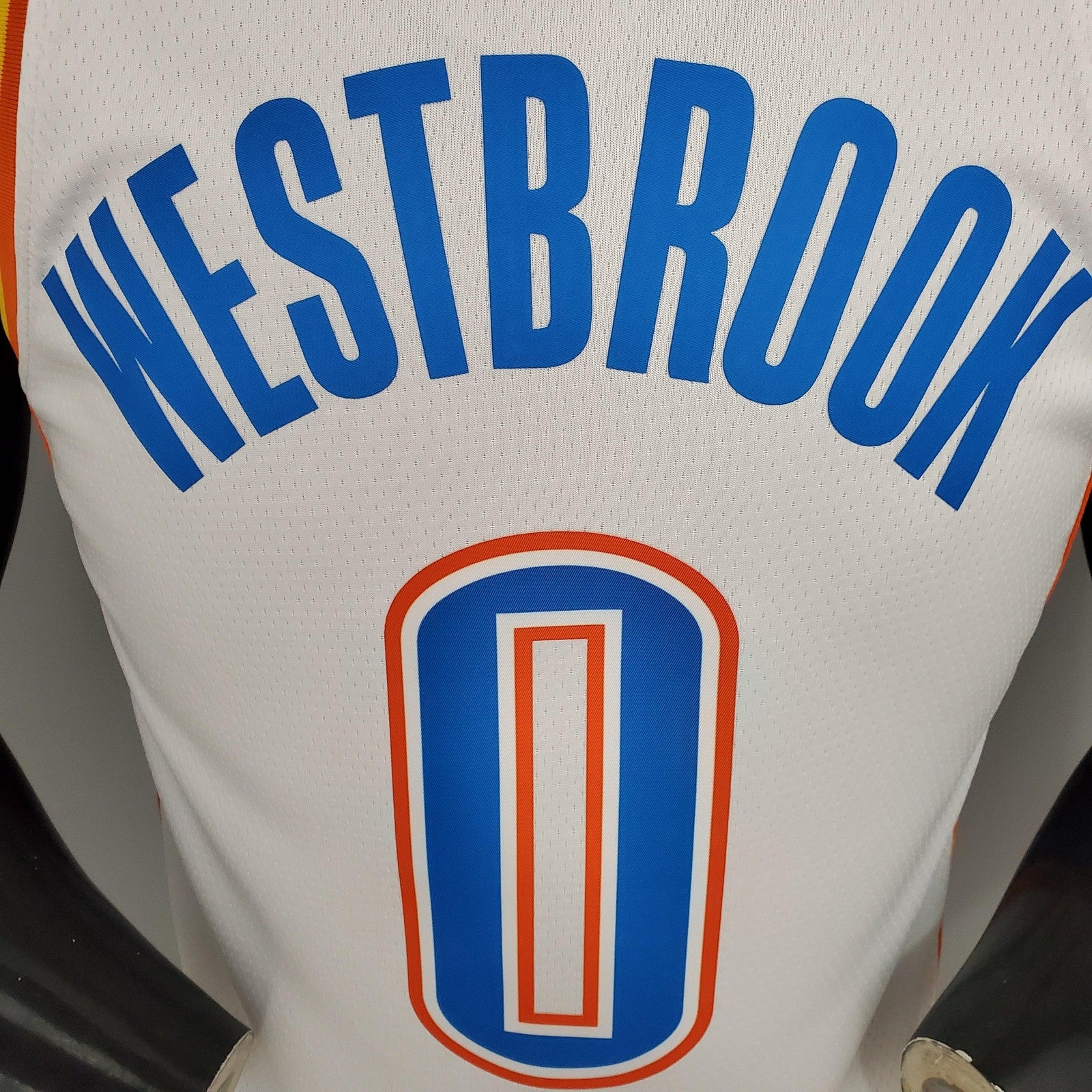 Westbrook#0 Thunder White Nba Jersey