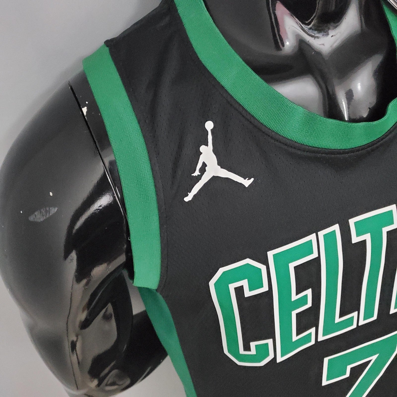Brown#7 Celtics White Jordan Theme Black Nba Jersey