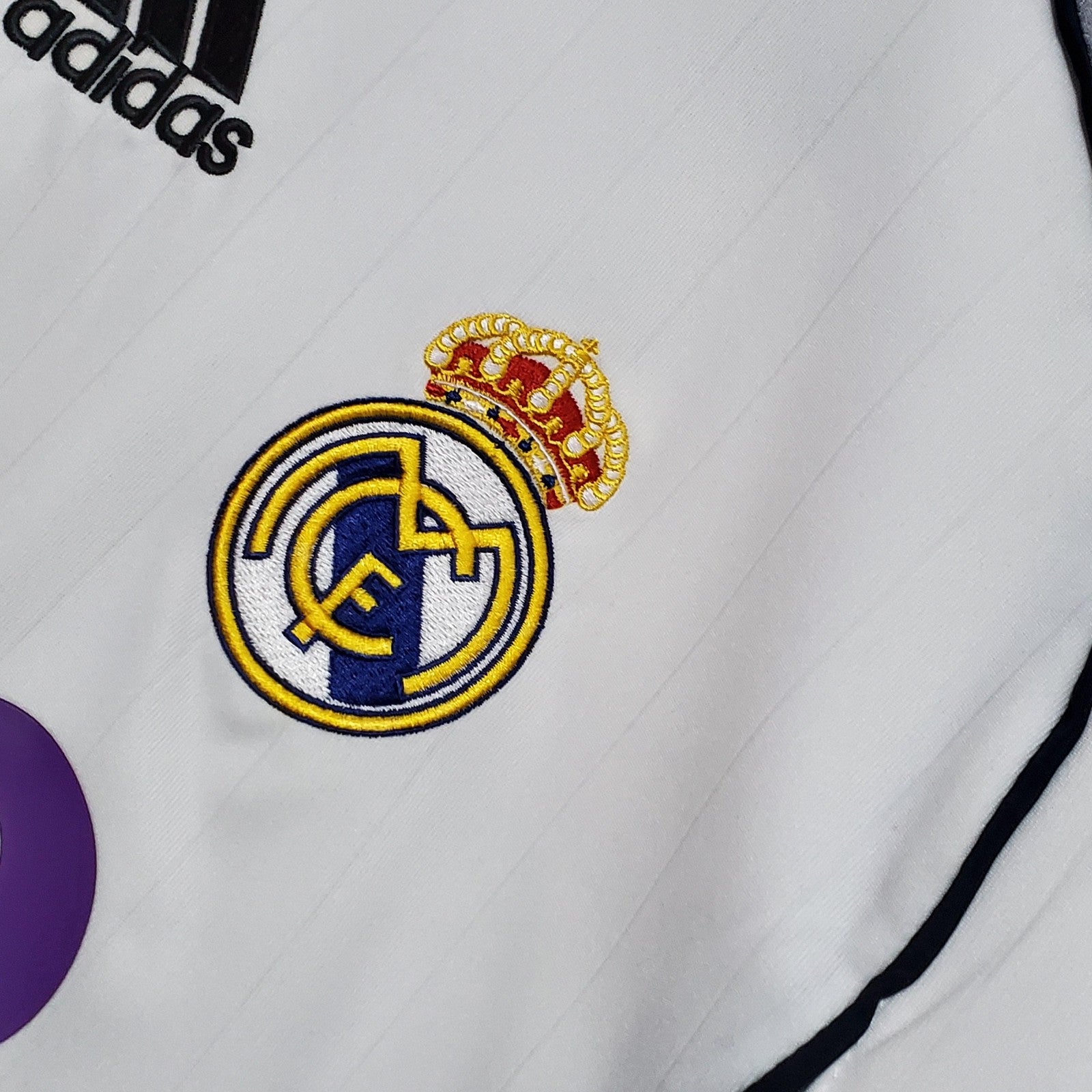 Retro Real Madrid Long Sleeve 06 07 Home