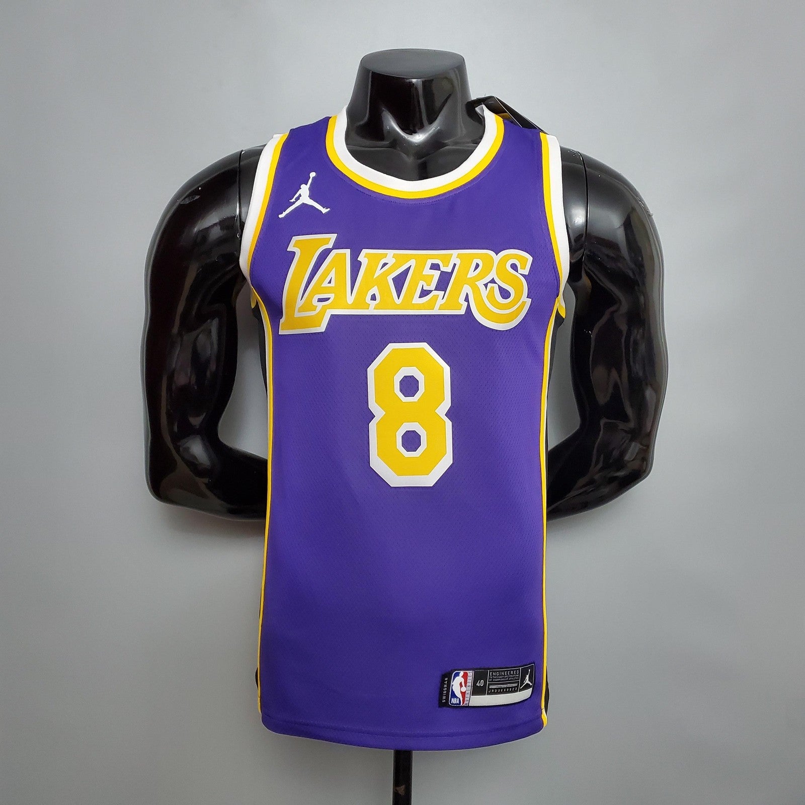 New Lakers Jordan Bryant #8 Theme Purple Round Neck