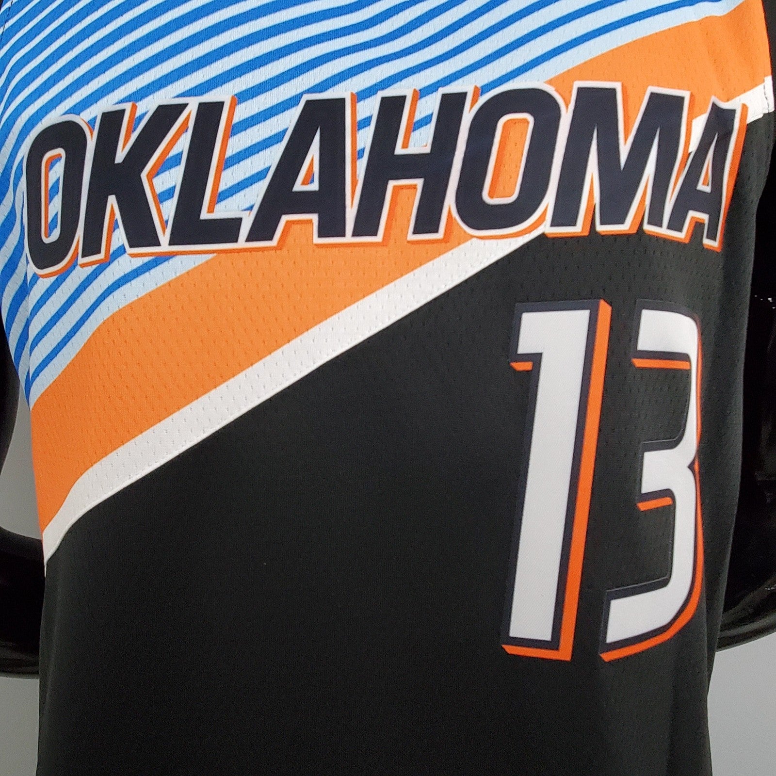 Thunder George #13 City Edition Black Nba Jersey