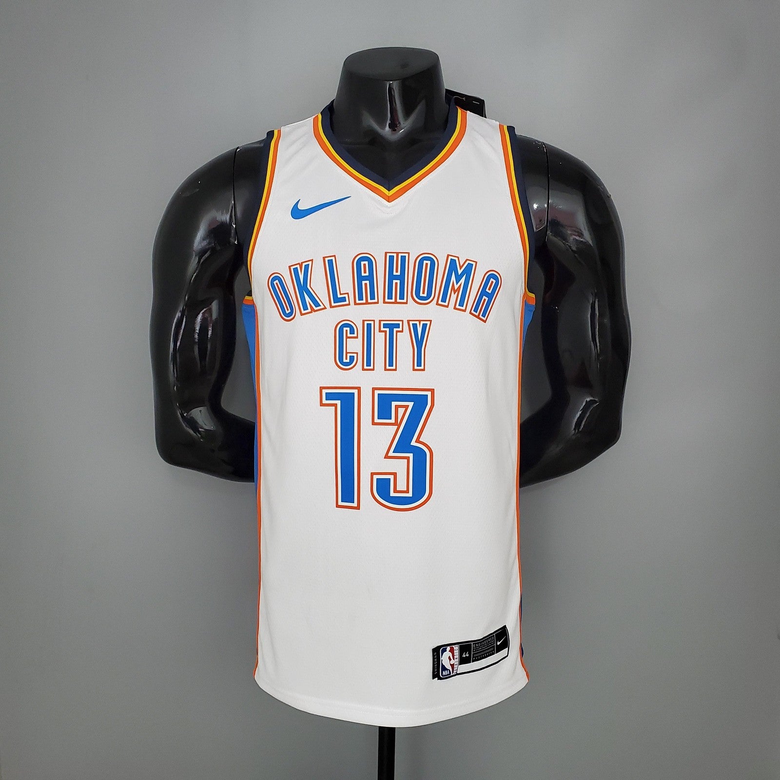 George#13 Thunder White Nba Jersey