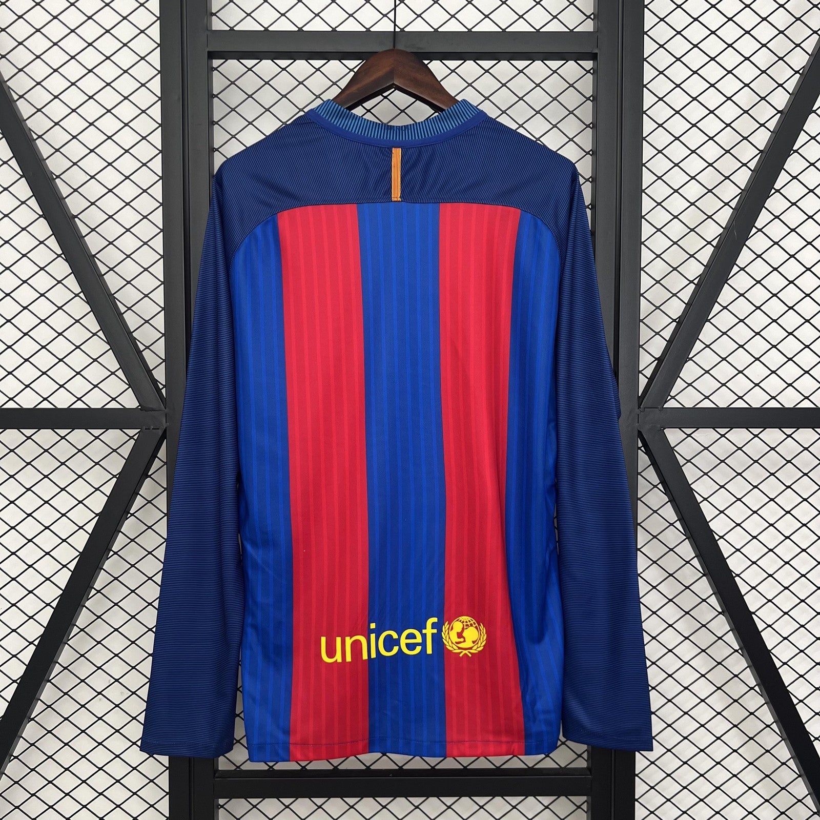 Retro Long Sleeve Barcelona 14 15 Home