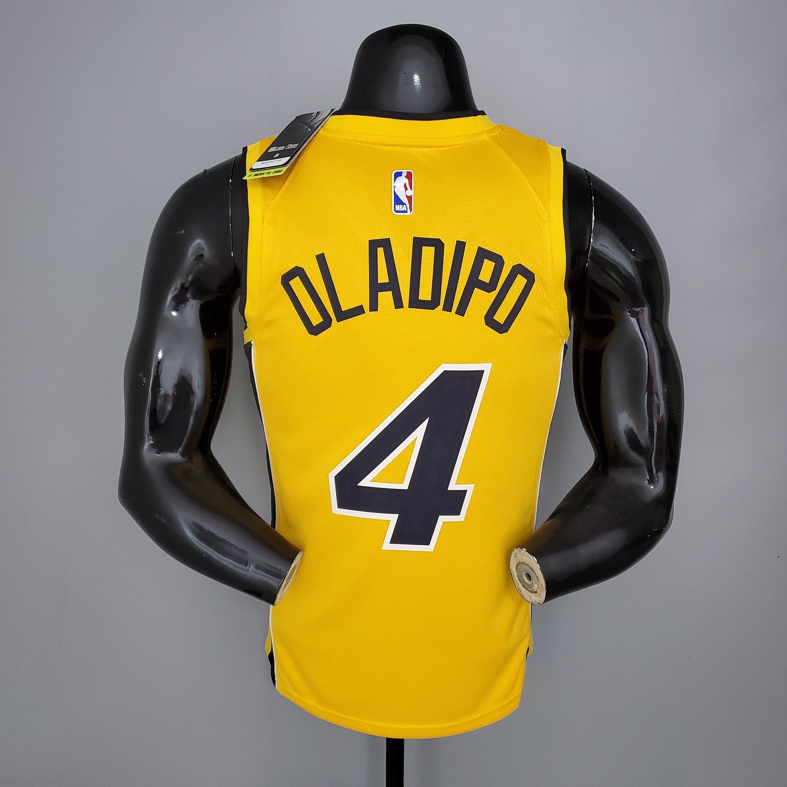 2021 Oladipo#4 Heat Bonus Edition Yellow Nba Jersey