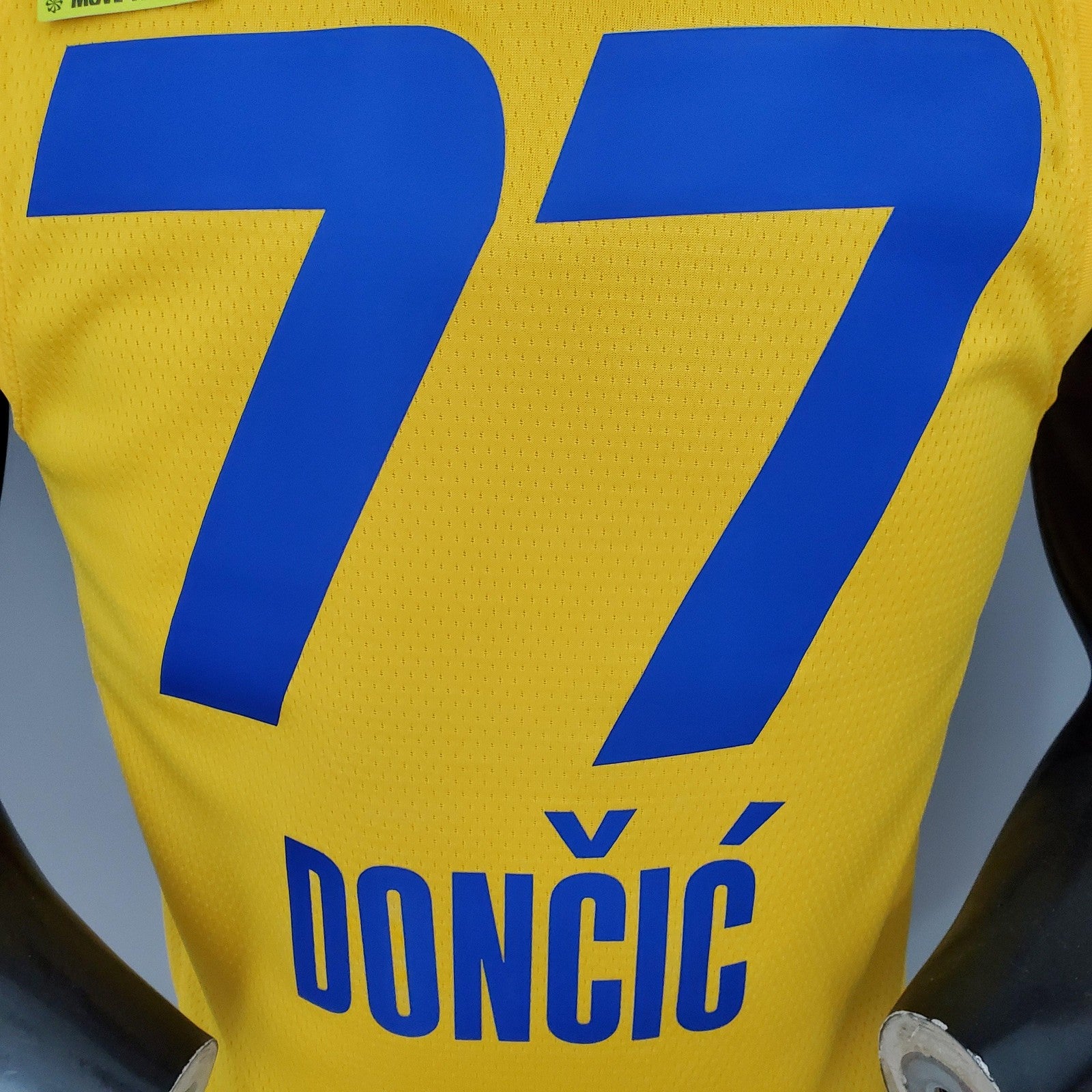 2021 Doncic#77 All Star Yellow Nba Jersey