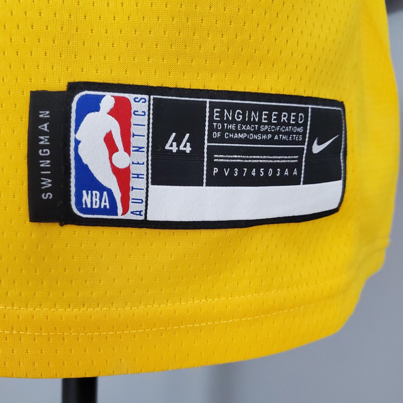 Anthony#7 Lakers Round Neck Yellow Nba Jersey