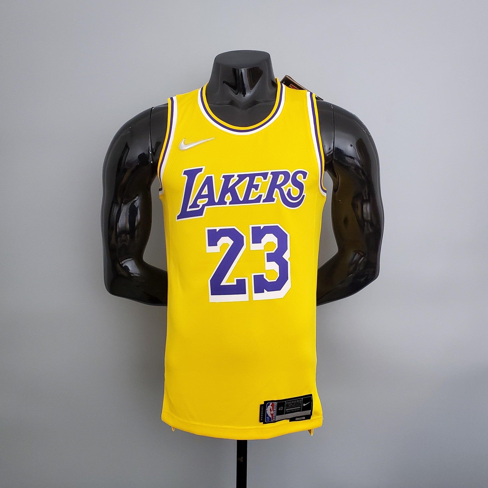 75th Anniversary Lakers Yellow Nba Jersey