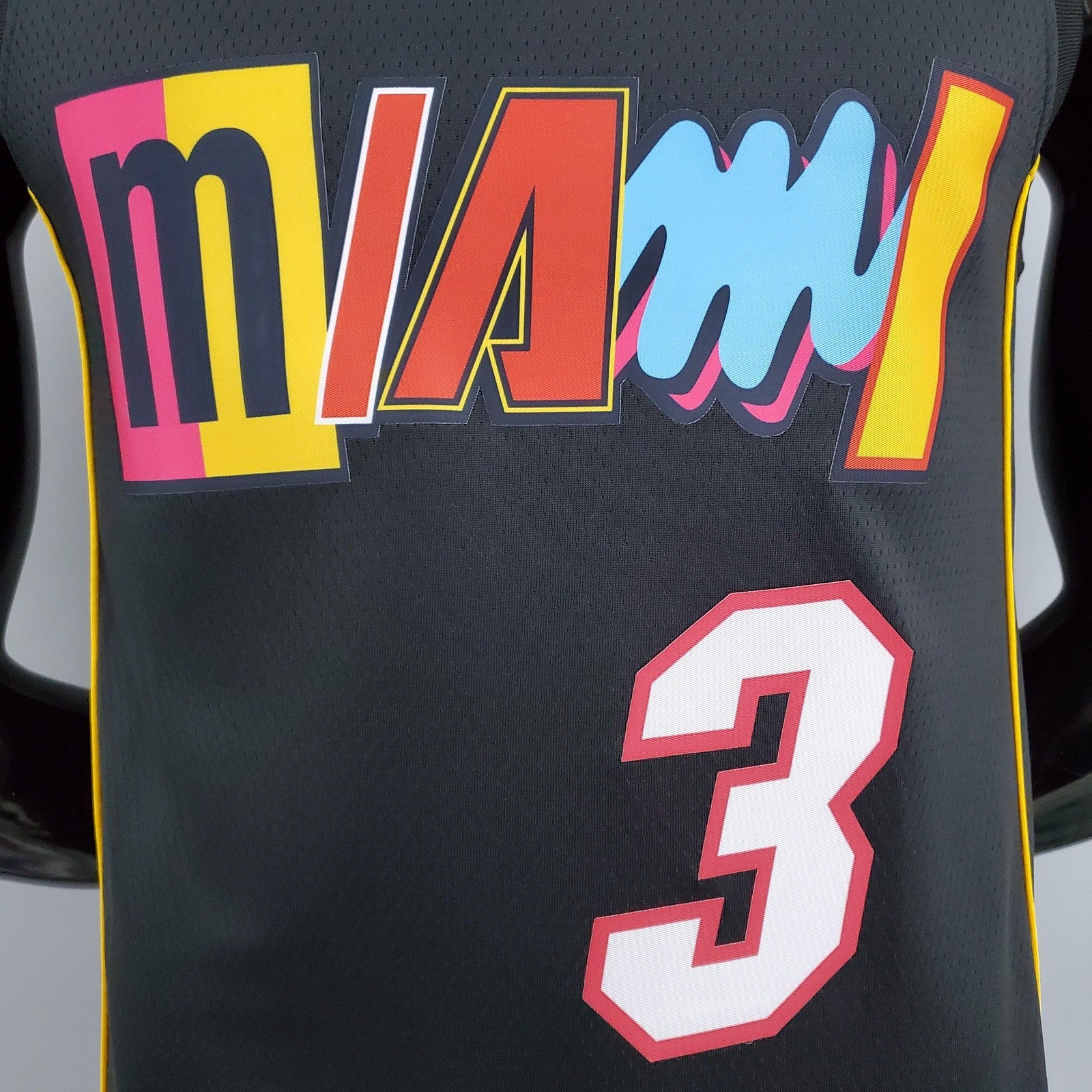2022 Season Wade #3 Heat City Edition Black Nba Jersey